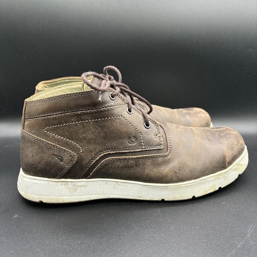 Red Wing Shoes Cross Lite 6719 Men's 10 D Chukka Boot Brown Safety Aluminum Toe
